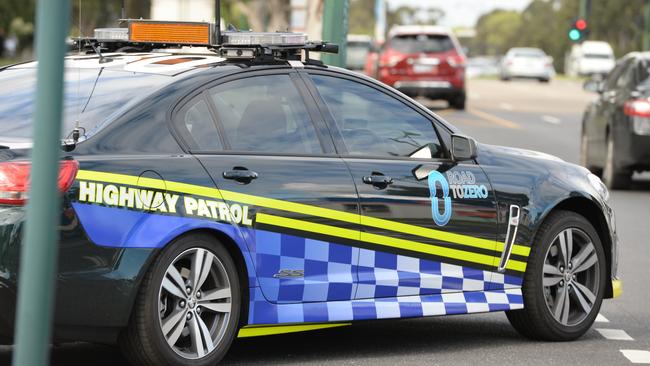 Nunawading highway patrol’s Blue Net vehicles are high tech and can indicate when a driver may be unlicensed. Picture: Lawrence Pinder