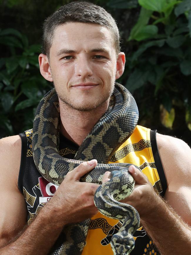 AFL Cairns has relaunched its 2020 season at the Cairns Zoom and Wildlife Dome. Norths Tigers' Anthony Stewart. PICTURE: BRENDAN RADKE