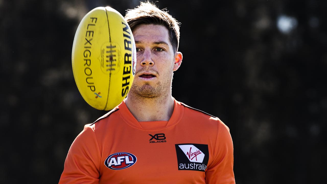 Toby Greene’s 2018 SuperCoach average of 73 was the lowest of his career. Picture: Jenny Evans