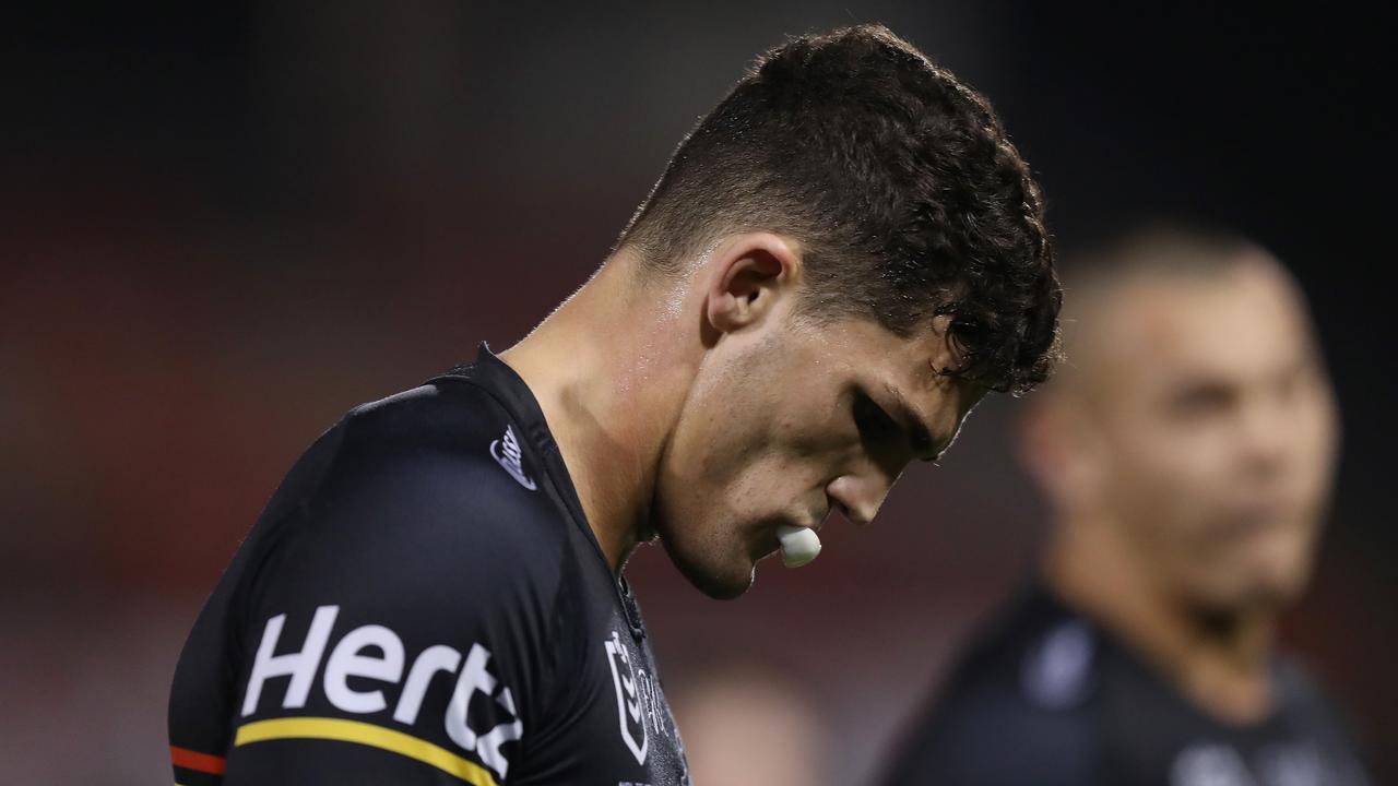 Penrith's Nathan Cleary is struggling to find form. Picture: Brett Costello