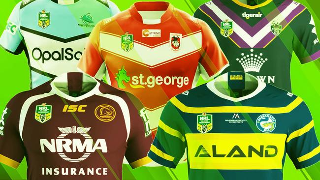 2018 NRL jerseys: Your club's home and away jersey designs