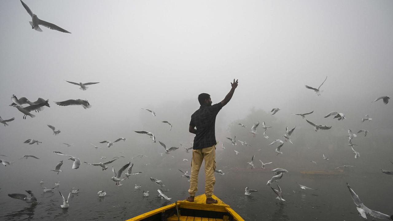 Air pollution surged past 50 times the World Health Organisation's recommended daily maximum. Picture: Arun Sankar/AFP