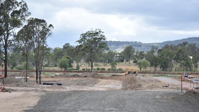 Council has approved a request to name four new roads within the residential subdivision located at Hannant Road, Hatton Vale (Lakes View Estate). Photo: Hugh Suffell.