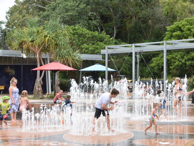 The East Shores Precinct waterpark was a buzzing hive of activity on Valentine's Day weekend.