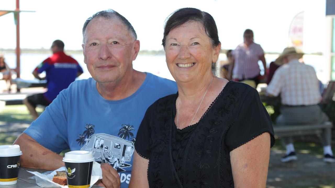 Faces of the Gold Coast, Labrador. Having a bite are Ken and Kerry O'Brien from Labrador . Picture Glenn Hampson