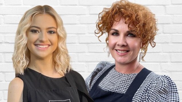 Best of Bundaberg Hairdressers for 2023, Claire Mallows (left) and Kala Duffy (right).