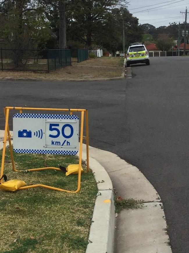 Mobile speed camera warning signs which make drivers aware that they are approaching a camera vehicle won’t be reintroduced. Instead a sign will go on the top of the vehicle. NSW. Supplied