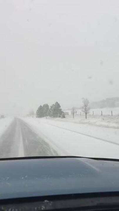 Snow Creates Wintry Scenes in Cheyenne