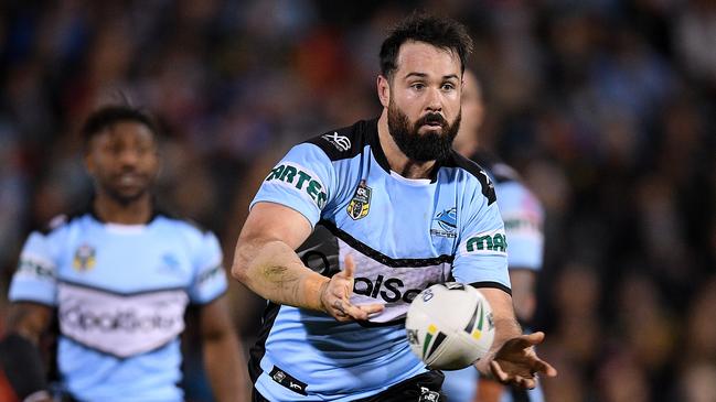 Aaron Woods has dropped his output after moving from the Tigers to the Sharks.