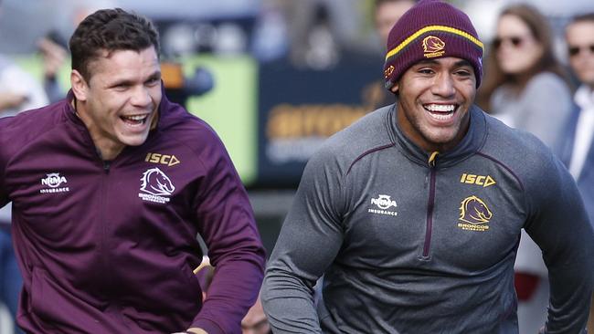 James Roberts and Ofahengaue are both committed to the Broncos. (AAP Image/Regi Varghese)