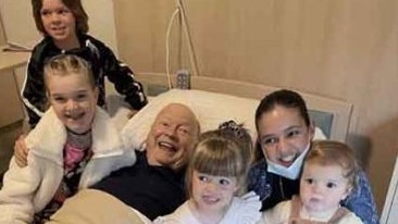 Patti shared the photo of Bert Newton and his grandchildren with the caption ‘That's what Happiness Is’. Picture: Instagram