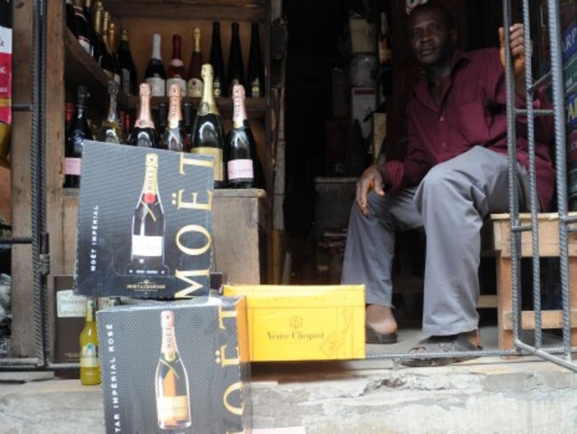 Africa’s shining light ... Nigera became Africa’s largest economy in 2014. Pictured: a roadside shop in Lagos. Picture: AFP/PIUS UTOMI EKPEI