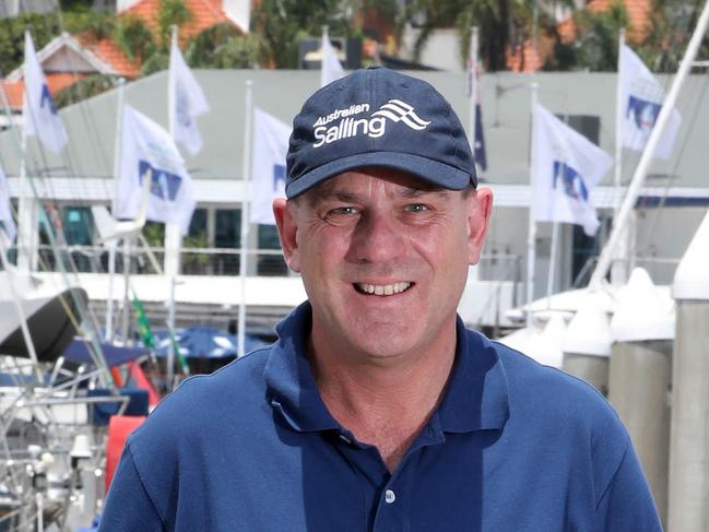 Ichbi-Ban Skipper Matt Allen prepares for the Sydney to Hobart at the CYC Rushcutters Bay-  Monday 18 December 2017. ( The Australian / Chris Pavlich).