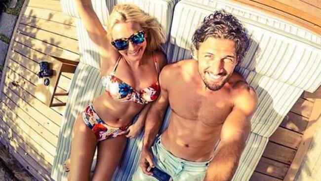 Anna Heinrich and Tim Robards in Bali. Picture: Instagram DESTINATION: Bali celebritytravelpix