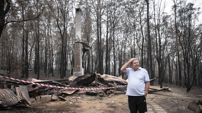 Peter Williams outside the old church he used to call home. Picture: John Feder