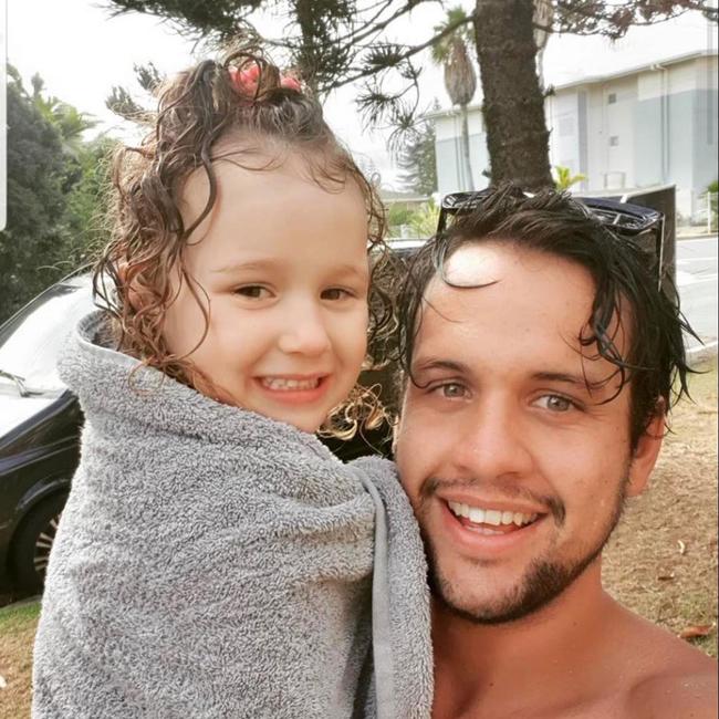 Remuna Avaemai with his daughter Maeva. Picture: supplied