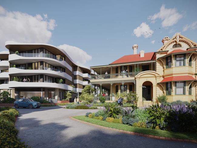 An artist's impression of RetireAustralia's redevelopment of the 2.48ha site at 19 Bell Tce in Graceville.