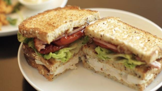 The famous Neil Perry club sandwich. Picture: Qantas