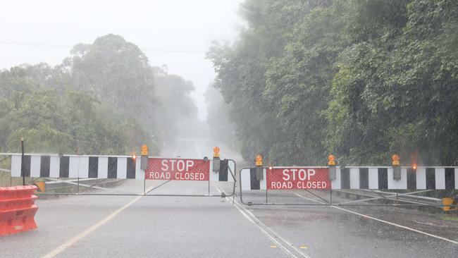 Wakehurst Parkway closed by floodwaters in February, 2020. Picture: Damian Shaw