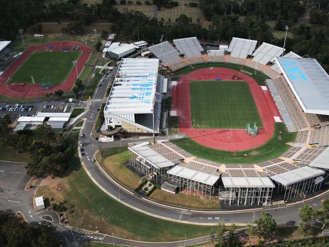 DO NOT USE BEFORE DEC 28TH, CONTACT COURIER MAIL PIC DESK Aerial images over Brisbane of QEII Stadium, QSAC, formerly ANZ Stadium at Nathan