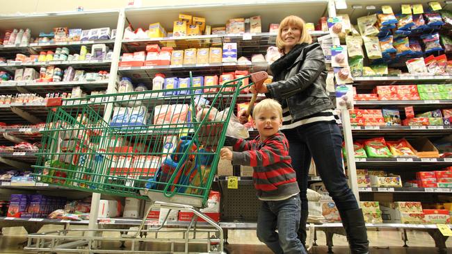 Woolworths research has shown cost-of-living concerns rising among younger families as they stress over grocery bills.