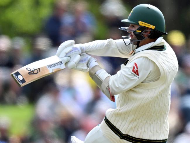 Nathan Lyon chipped in with another 20 runs. Picture: Getty Images