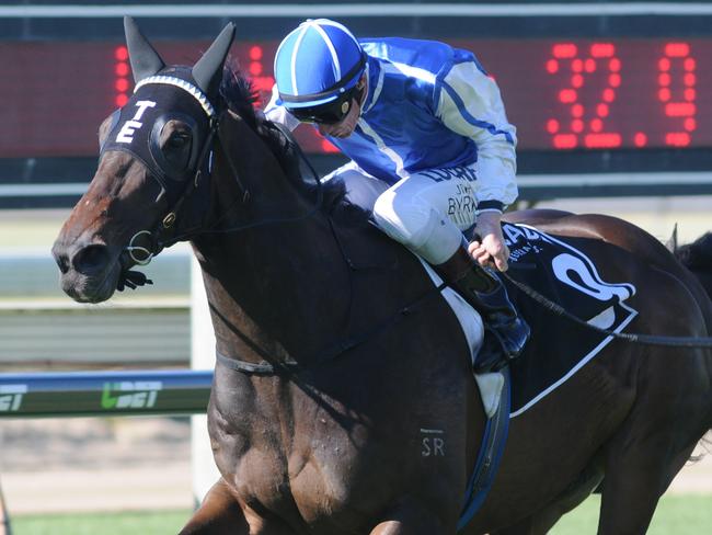 La Spiaggia charges to a powerful win. Picture: Natasha Wood, Trackside Photography