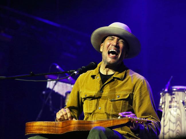 Ben Harper performing at Bluesfest, Byron Bay. Picture: Jane Dempster/The Australian.