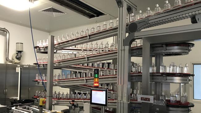 Makers of Aqium hand sanitiser have ramped up production to deal with demand across Australia.