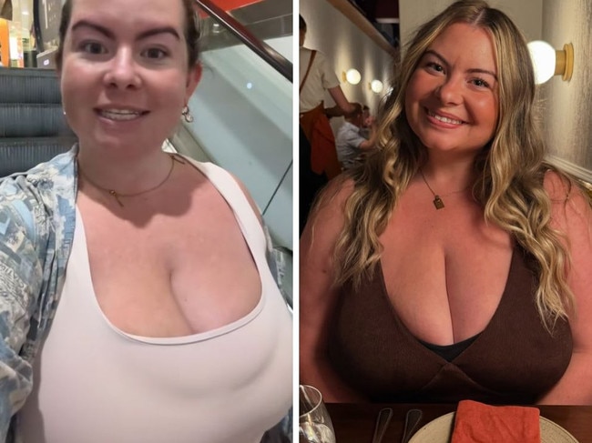 ‘Don’t look’: G-cup Aussie fed up with boob act