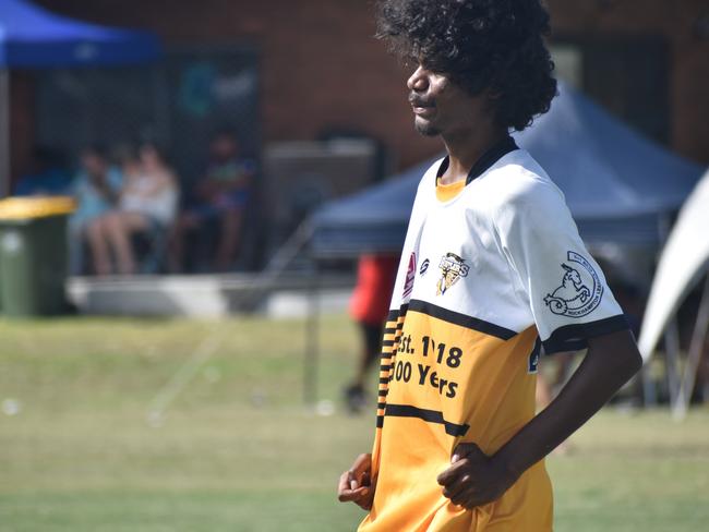 Warba Wangarunya Rugby League Carnival, under-17 boys, DCYSI Barbarians versus Team Indigenous, Saleyards Park, Rockhampton, January 19, 2024.