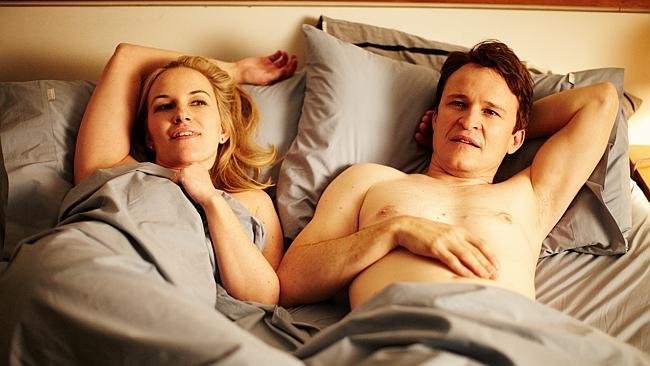 Kate Mulvany and Damon Herriman in <i>The Little Death</i>.