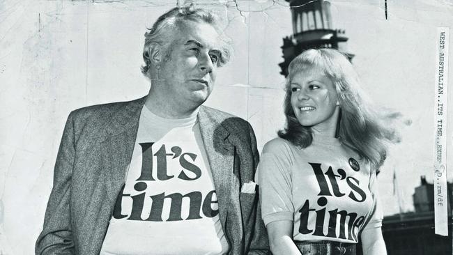 Popular singer ‘Little Pattie’ on the campaign trail with Gough Whitlam in 1972.