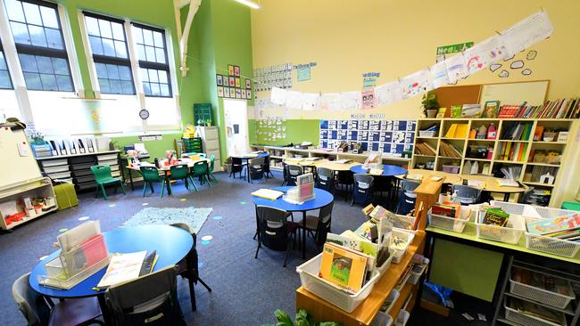 Victorian classrooms will be empty next term. Picture: James Ross/AAP