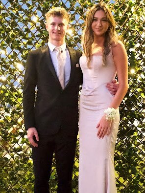 Daley Moore and Maddi Colborne arriving at the Proserpine State High School Year 12 Formal held at the Whitsunday Marine Club on Wednesday, November 16, 2022.