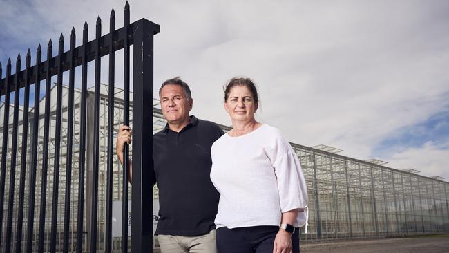 Peter and Oriana Petsios outside SA Tomato in Virginia. Picture: Matt Loxton