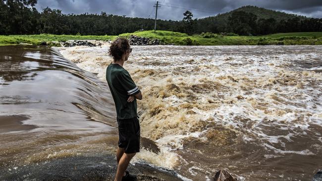 Wet weather - Gold Coast. Oxenford Weir.Picture: Nigel Hallett