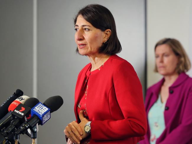 NSW Premier Gladys Berejiklian repeatedly asked Queensland to open the border to NSW. Picture: Richard Dobson