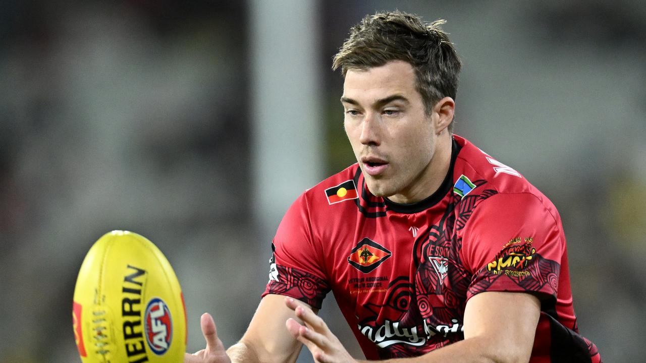 Zach Merrett had a huge Dreamtime game. Picture: Quinn Rooney/Getty Images