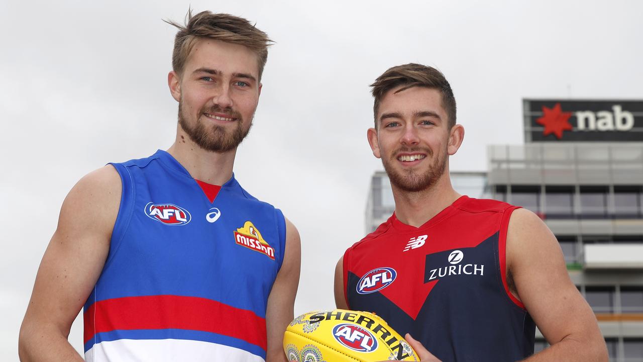 The mid-season draft success stories: Kyle Dunkley of the Demons and Ryan Gardner of the Bulldogs.