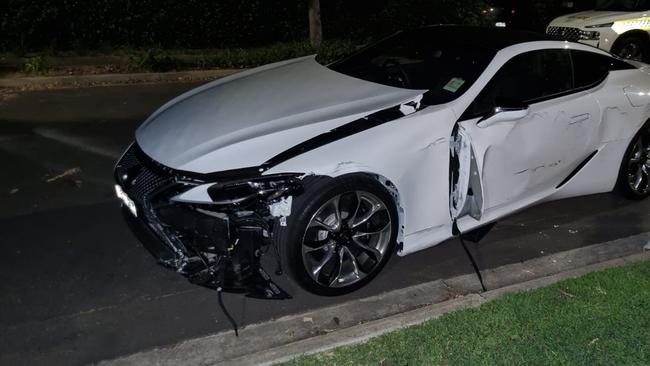 The Lexus was stolen from a dealership on West Terrace in Adelaide's CBD. Picture: SAPOL