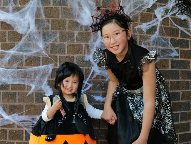 Charlie and Gigi at the Greythorn Halloween festival.