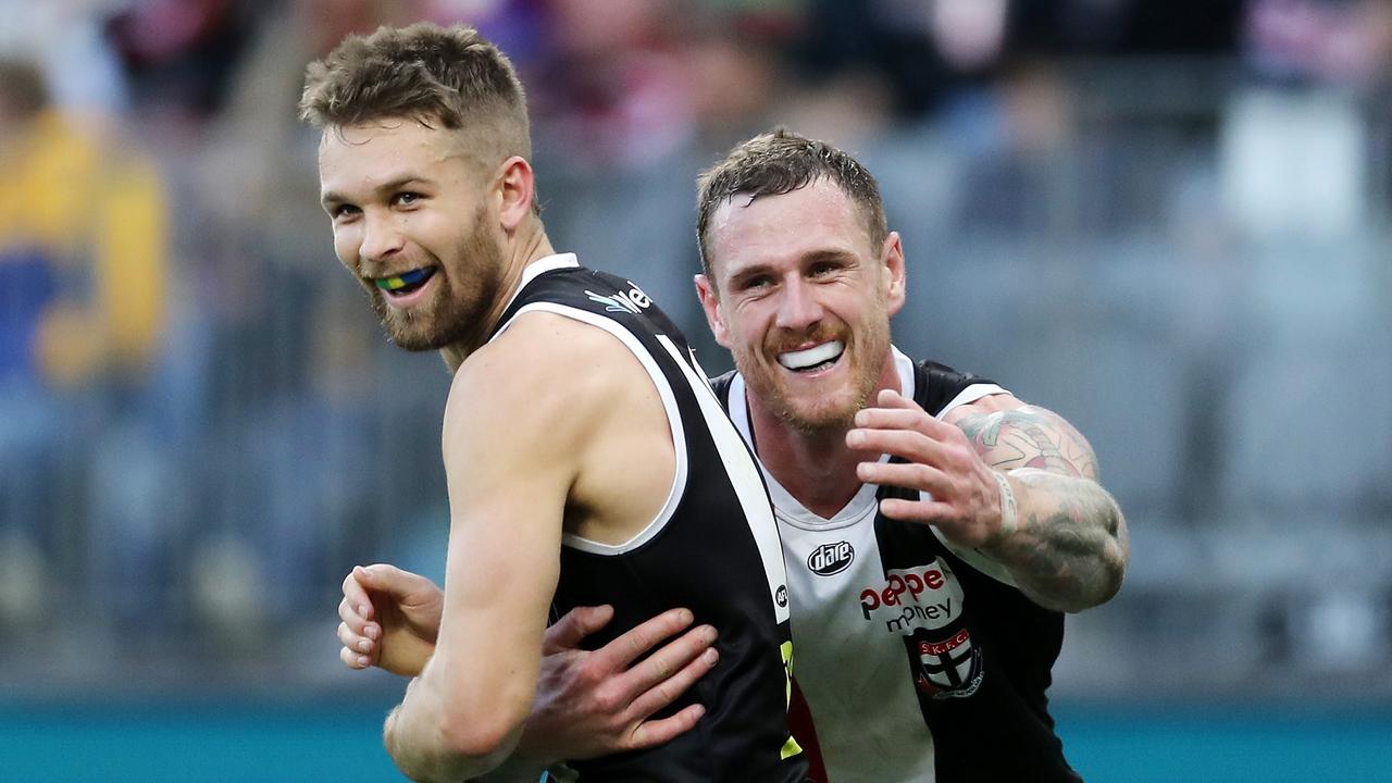 Dan Butler kicked a career-high five goals against the Eagles. Picture: Will Russell/AFL Photos via Getty Images