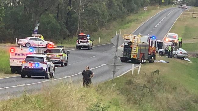 Emergency services rushed to the scene of a serious crash at Oakhurst on Thursday afternoon.