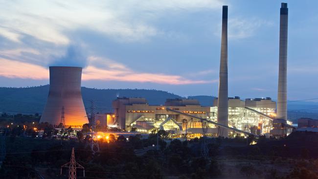 Callide Power Station at dusk