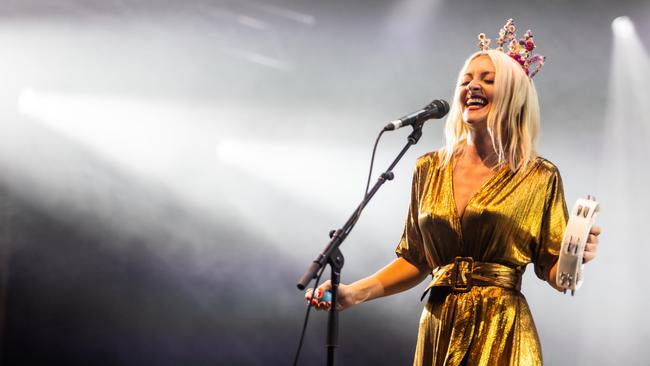 Kate Miller-Heidke performing at Bluesfest 2022. Picture: Lachlan Douglas