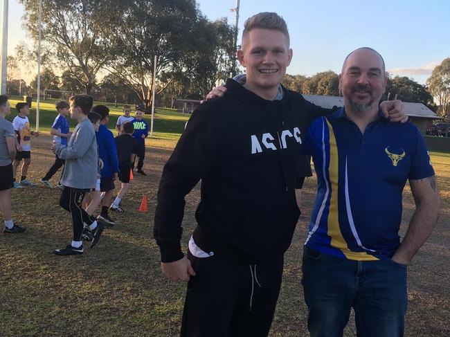 Treloar and Sam Lengyel at Noble Park. Picture: Paul Amy