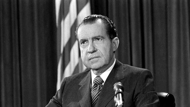 US president Richard Nixon. Picture: AP