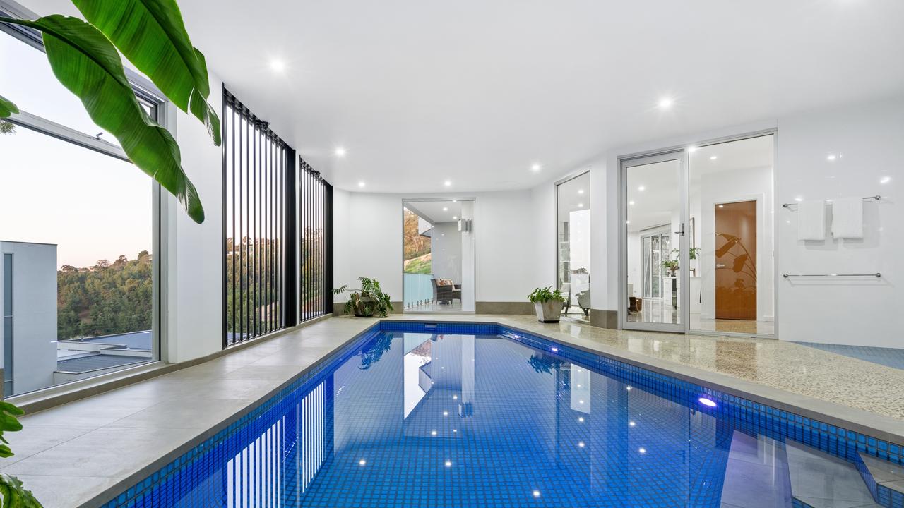The indoor swimming pool is the perfect place to unwind. Pic: Supplied