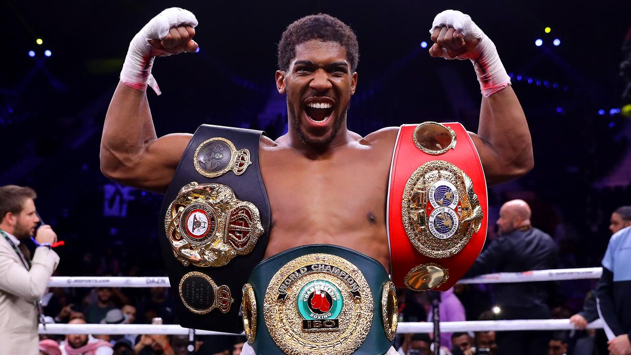 Anthony Joshua has his belts back.